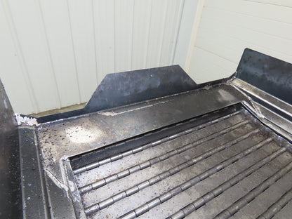 Enomoto MA-500H 25"W x 9' 3"L Chip Conveyor 22" Belt 40" Infeed 220V 3PH