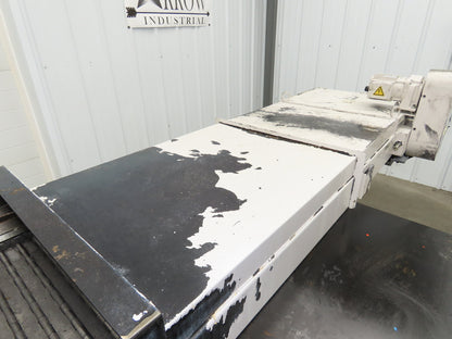 Enomoto MA-500H 25"W x 9' 3"L Chip Conveyor 22" Belt 40" Infeed 220V 3PH