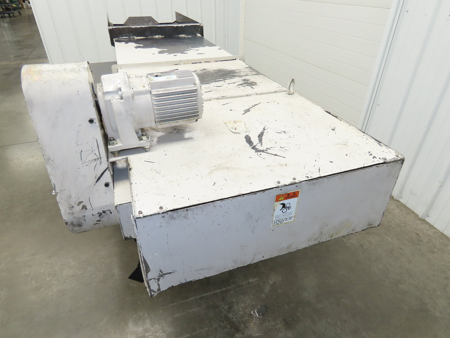 Enomoto MA-500H 25"W x 9' 3"L Chip Conveyor 22" Belt 40" Infeed 220V 3PH