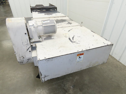 Enomoto MA-500H 25"W x 9' 3"L Chip Conveyor 22" Belt 40" Infeed 220V 3PH