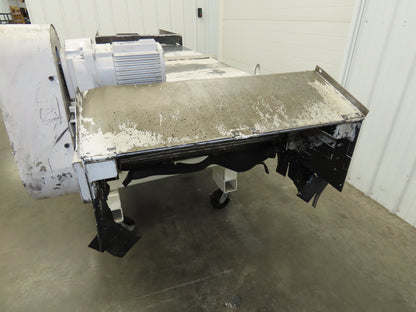 Enomoto MA-500H 25"W x 9' 3"L Chip Conveyor 22" Belt 40" Infeed 220V 3PH