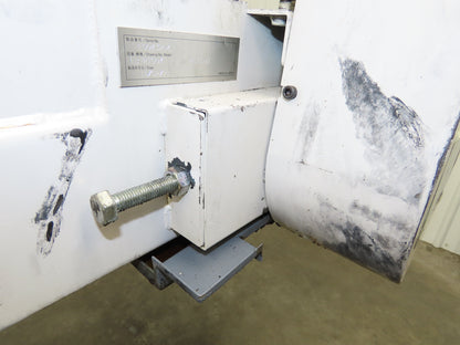 Enomoto MA-500H 25"W x 9' 3"L Chip Conveyor 22" Belt 40" Infeed 220V 3PH