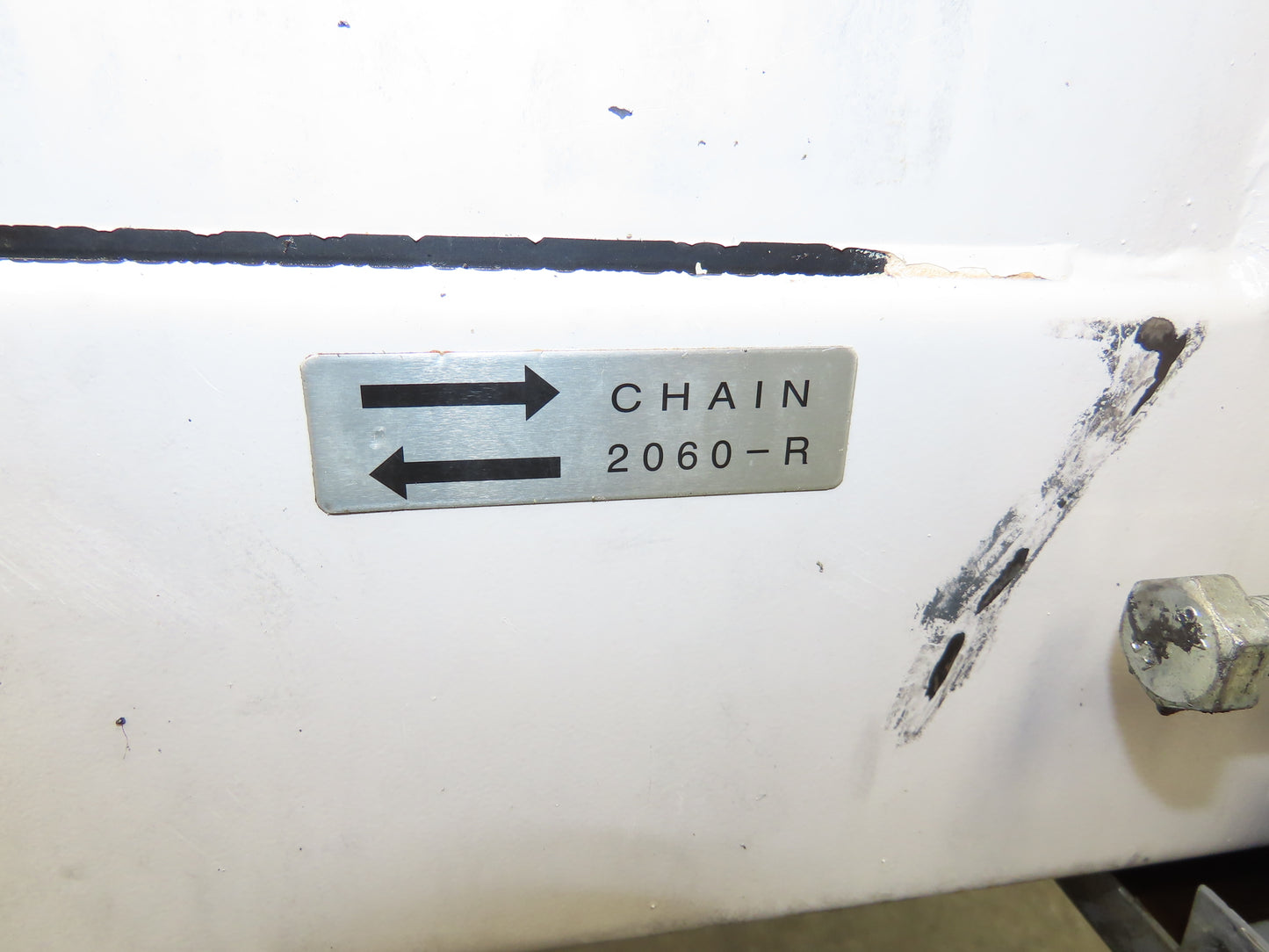 Enomoto MA-500H 25"W x 9' 3"L Chip Conveyor 22" Belt 40" Infeed 220V 3PH