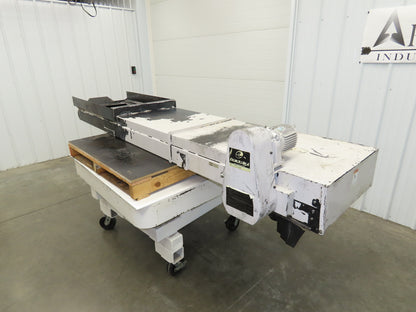 Enomoto MA-500H 25"W x 9' 3"L Chip Conveyor 22" Belt 40" Infeed 220V 3PH