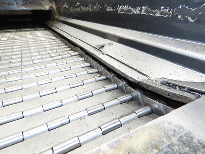 Enomoto MA-500H 25"W x 9' 3"L Chip Conveyor 22" Belt 40" Infeed 220V 3PH