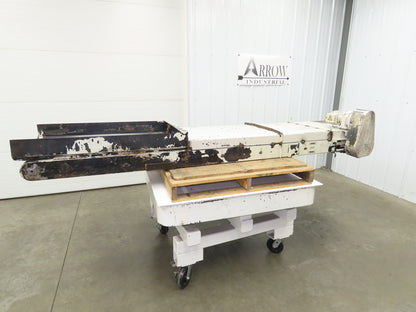 Enomoto MA-500H 25"W x 9' 3"L Chip Conveyor 22" Belt 40" Infeed 220V 3PH