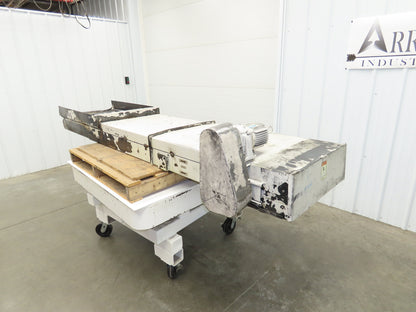 Enomoto MA-500H 25"W x 9' 3"L Chip Conveyor 22" Belt 40" Infeed 220V 3PH