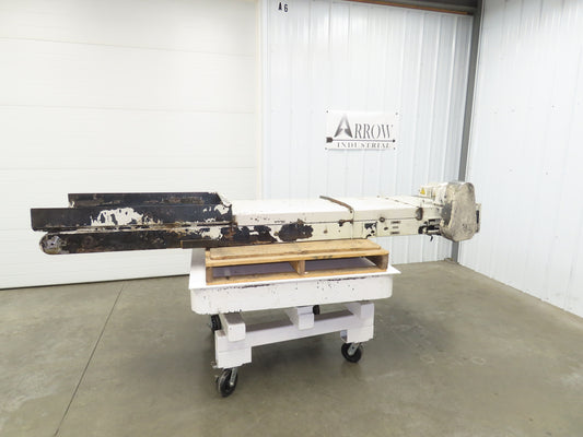 Enomoto MA-500H 25"W x 9' 3"L Chip Conveyor 22" Belt 40" Infeed 220V 3PH