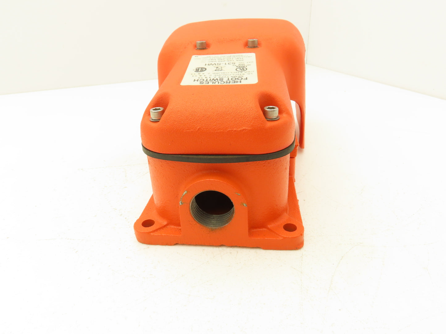 Linemaster 531-SWH Hercules Foot Switch 1 Hp 20A 125-250VAC Momentary Pedal SPDT