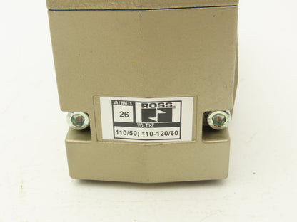 Ross Controls W7076D4331Z Pneumatic Dual Solenoid Air Valve 14.5-145psi 110-120v