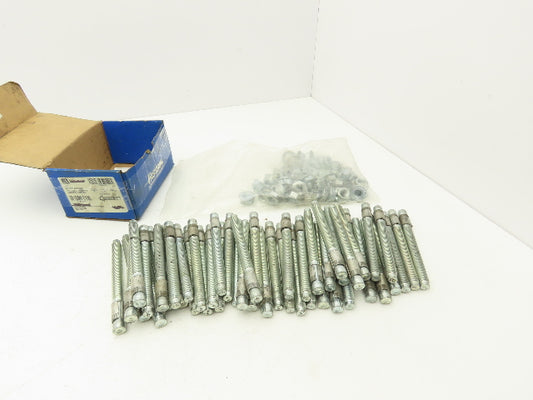 Red Head WS-1254G Wedge Anchor Concrete 1/2" x 5-1/2" Galvanized Lot of 48