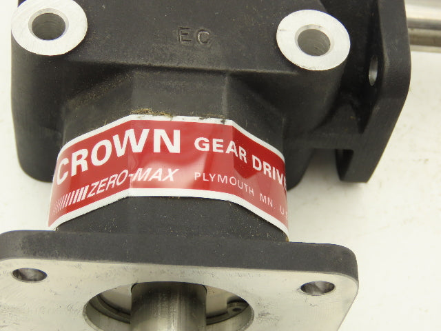 Crown 108806 ZERO-MAX Right Angled Gear Drive 5/8 Two-Way Shaft 1:1 Ratio