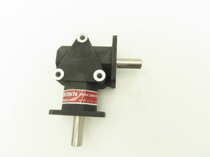 Crown 108806 ZERO-MAX Right Angled Gear Drive 5/8 Two-Way Shaft 1:1 Ratio