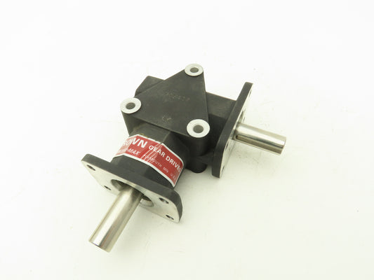 Crown 108806 ZERO-MAX Right Angled Gear Drive 5/8 Two-Way Shaft 1:1 Ratio