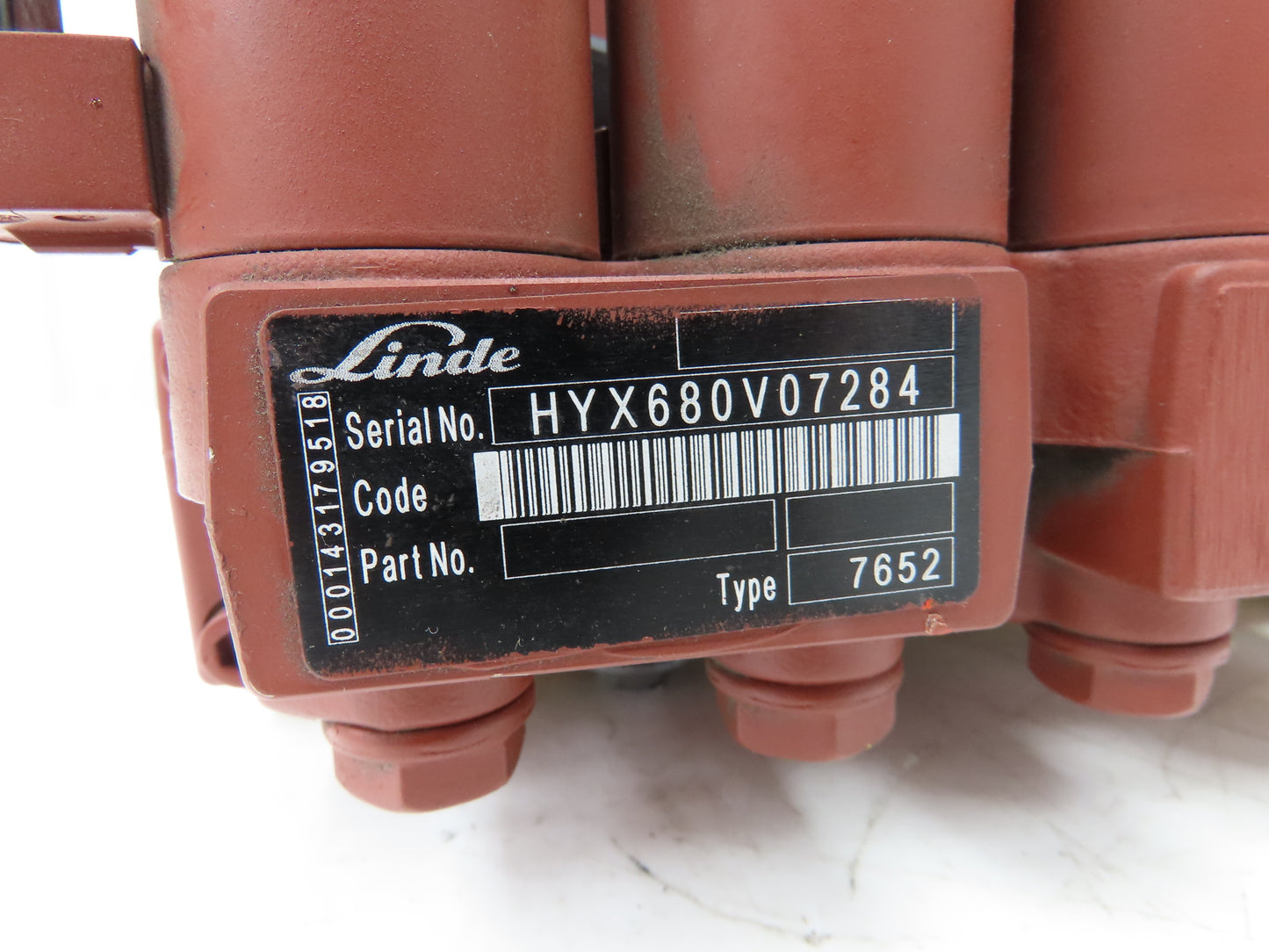 Linde 000143179518 Hydraulic 4-Lever Spool Valve Forklift Mast Control Off E20C