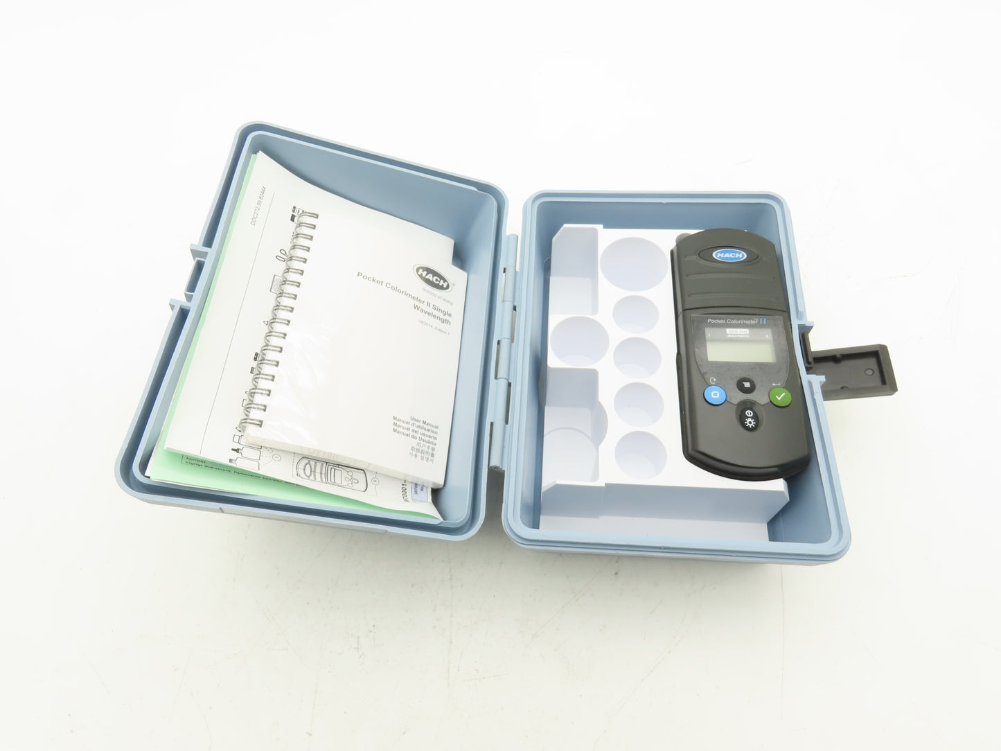 Hach 5953065 Pocket Colorimeter II 655nm Absorbance Meter Tester with Case