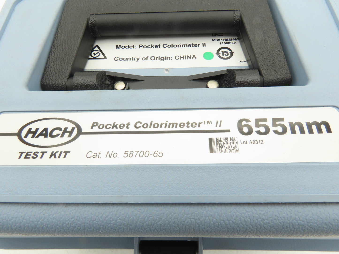 Hach 5953065 Pocket Colorimeter II 655nm Absorbance Meter Tester with Case