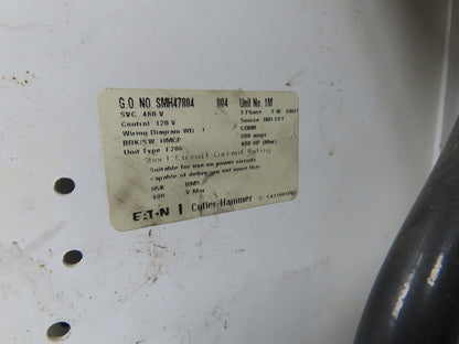 Eaton Freedom 2100 MCC NEMA 6 Motor Control Starter 600VAC 400Hp HMCP Breaker