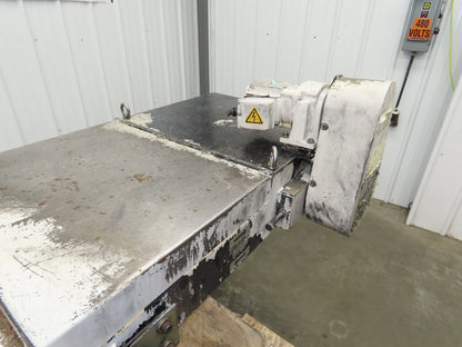 Enomoto MA-500H 25"W x 9' 2"L Chip Conveyor 22" Belt 40" Infeed 220V 3PH