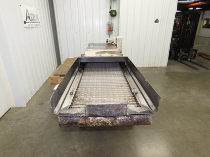 Enomoto MA-500H 25"W x 9' 2"L Chip Conveyor 22" Belt 40" Infeed 220V 3PH