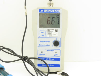 Milwaukee Instruments MW 101 Portable pH Water Meter Tester w/Probe