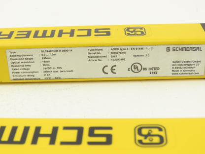 Schmersal SLC440COM-ER-0890-14 Safety Light Curtain Transmitter & Receiver Set