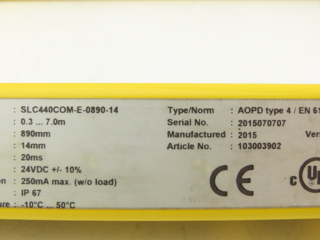 Schmersal SLC440COM-ER-0890-14 Safety Light Curtain Transmitter & Receiver Set