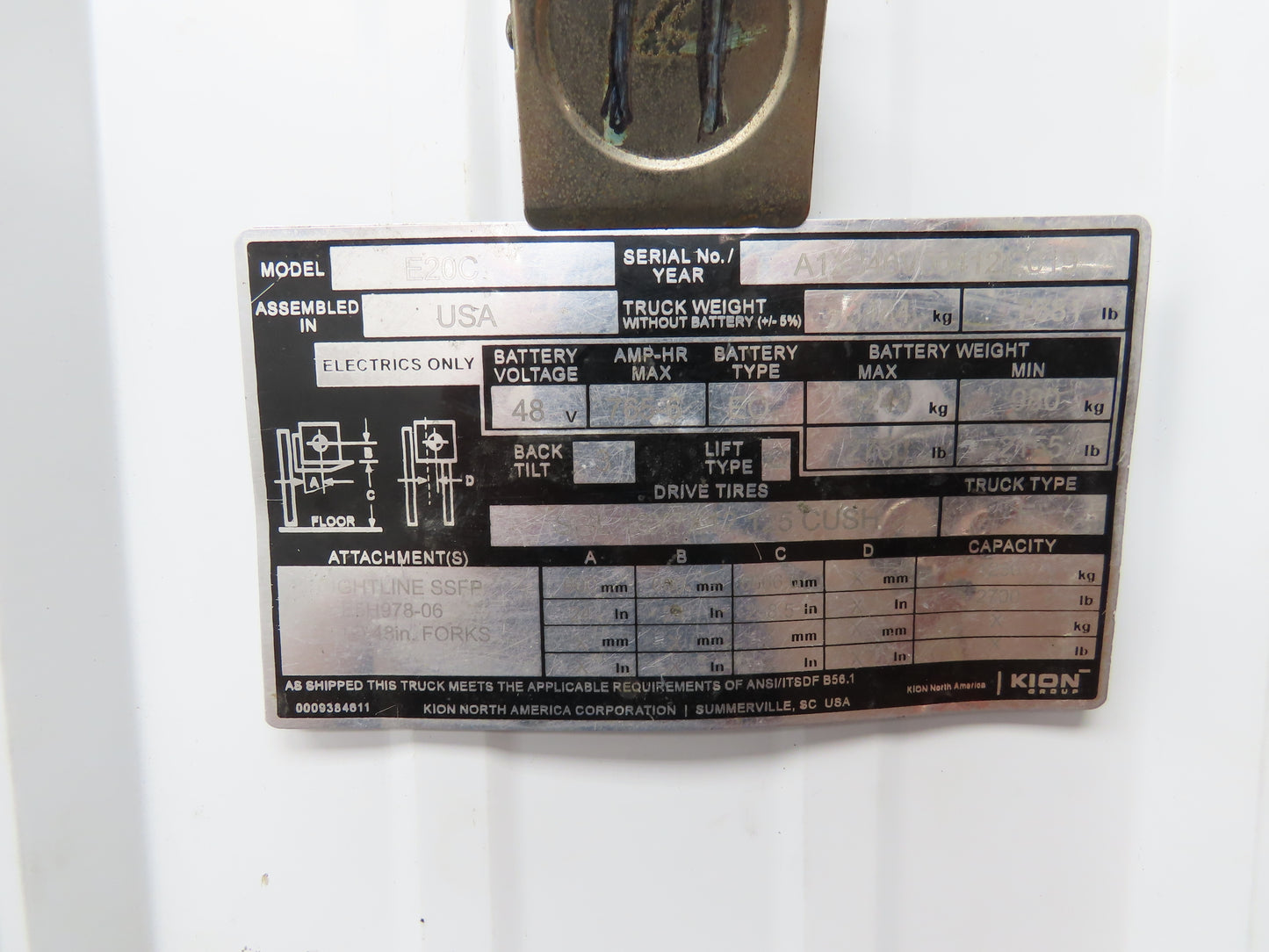 Power Fleet VAC4S CORTEX-M4 Forklift Gateway Control Module Off Linde E20C