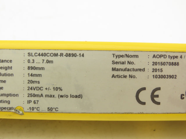 Schmersal SLC440COM-ER-0890-14 Safety Light Curtain Transmitter & Receiver Set
