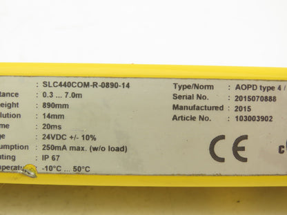 Schmersal SLC440COM-ER-0890-14 Safety Light Curtain Transmitter & Receiver Set