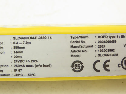 Schmersal SLC440COM-E-0890-14 Safety Light Curtain Transmitter Only