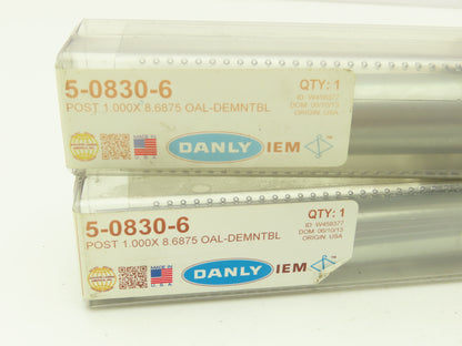 Danley IEM 5-0830-6 Demountable Guide Pin 1" x 8.6875" Precision Post Lot of 3