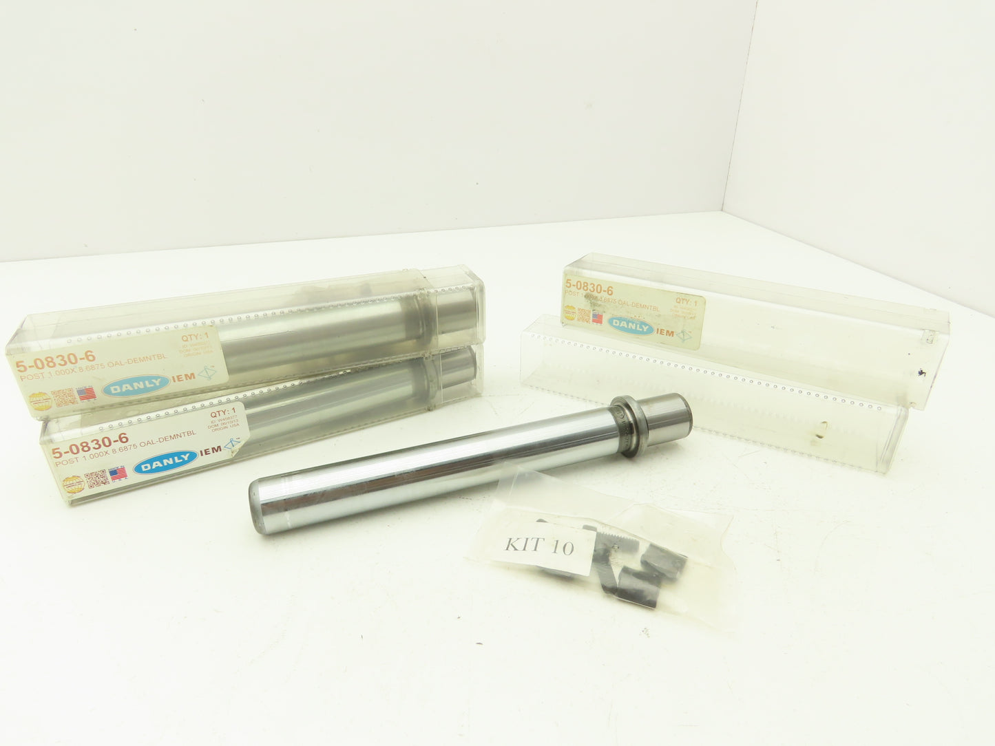 Danley IEM 5-0830-6 Demountable Guide Pin 1" x 8.6875" Precision Post Lot of 3