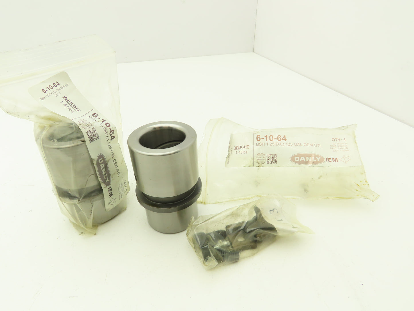 Danley IEM 6-10-64 Steel Demountable Shoulder Bushing 1.25" ID x 3.125" Lot of 2