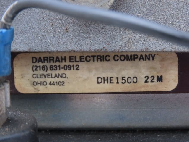 Darrah Electric DHE1500-22M Water Cooled Ignitron Tube 1800A 2200V SCR Welding