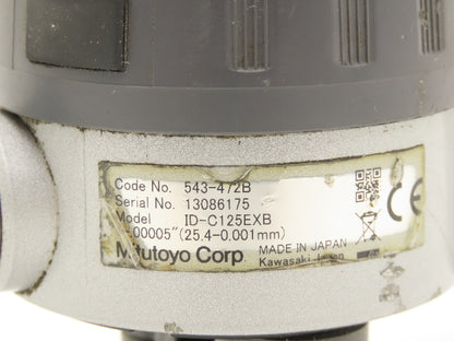 Mitutoyo 543-472B Absolute Digimatic Indicator Gage 0-1" 25.4mm .00005"