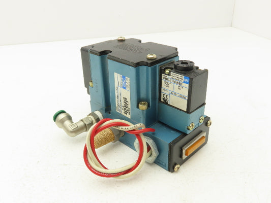 MAC 6311D-212-PM-111DA Pneumatic Solenoid Valve 120V 60Hz 3/8"NPT Manifold