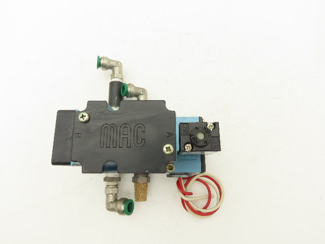 MAC 6311D-211-PM-111DA Pneumatic Solenoid Piloted Valve 4/2 Way 120VAC 150 PSI