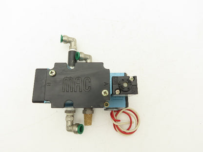 MAC 6311D-211-PM-111DA Pneumatic Solenoid Piloted Valve 4/2 Way 120VAC 150 PSI
