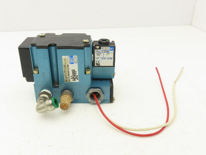 MAC 6311D-211-PM-111DA Pneumatic Solenoid Piloted Valve 4/2 Way 120VAC 150 PSI