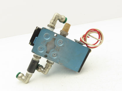 MAC 6311D-211-PM-111DA Pneumatic Solenoid Piloted Valve 4/2 Way 120VAC 150 PSI