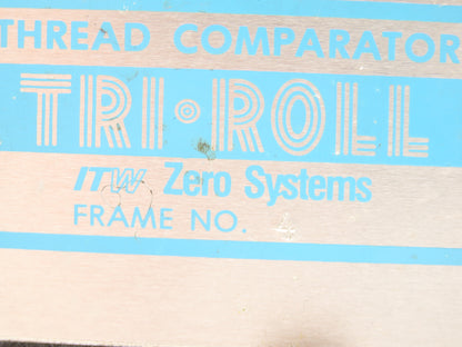 ITW Zero Systems Frame No 4 Tri-Roll Thread Checker Comparator 1.25 Metric Heads