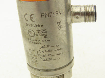 IFM PN7694 Pressure Sensor Digital LED Display 1/4" NPT  Lot of 2