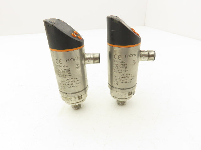 IFM PN7694 Pressure Sensor Digital LED Display 1/4" NPT  Lot of 2