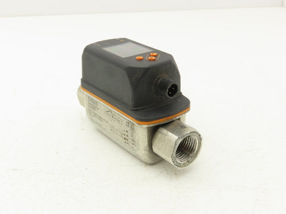 IFM SV5610 Vortex Flowmeter w/Display 18-30VDC 32-634GPH/.55-10.55GPM 1/2"FNPT