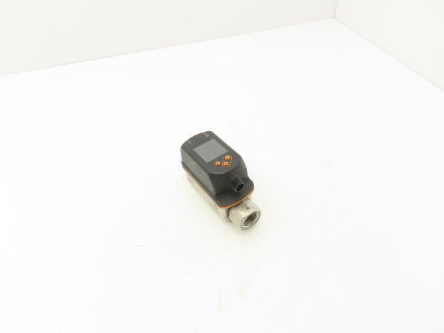 IFM SV5610 Vortex Flowmeter w/Display 18-30VDC 32-634GPH/.55-10.55GPM 1/2"FNPT