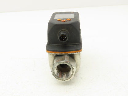 IFM SV5610 Vortex Flowmeter w/Display 18-30VDC 32-634GPH/.55-10.55GPM 1/2"FNPT
