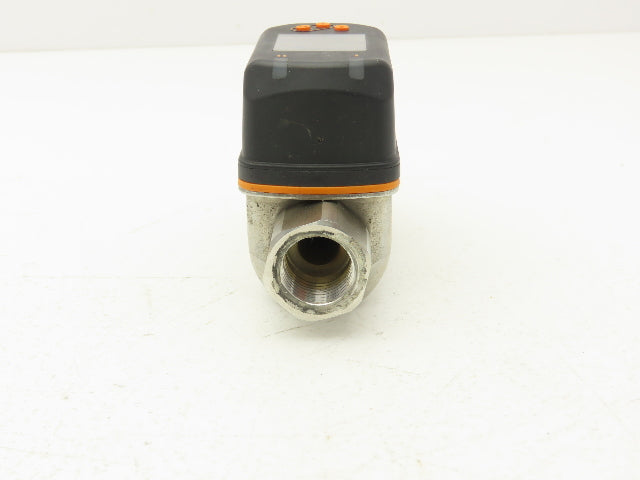 IFM SV5610 Vortex Flowmeter w/Display 18-30VDC 32-634GPH/.55-10.55GPM 1/2"FNPT