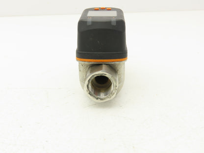 IFM SV5610 Vortex Flowmeter w/Display 18-30VDC 32-634GPH/.55-10.55GPM 1/2"FNPT
