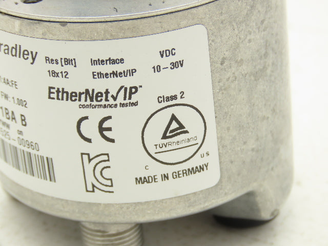 Allen Bradley 842E-MIP1BA B Absolute Encoder 10-30VDC EtherNet IP 3/8" Shaft